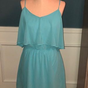 Chiffon vneck strappy dress